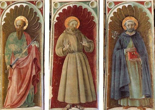 UCCELLO, Paolo Sts Paul, Francis and Jerome oil painting image